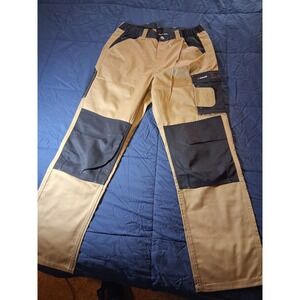 Parkside Tech Cargo Pants Mens 36 Black Beige Stretch Waist